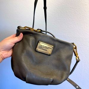 Marc by Marc Jacobs ‘Classic Q Percy’ Faded Aluminum Leather Crossbody